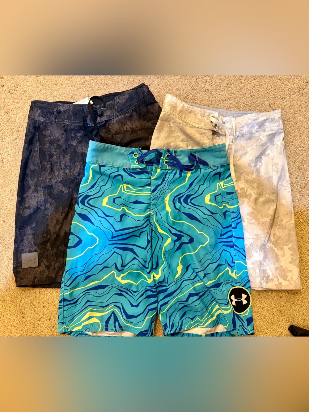 Under Armour Boys'  Swim Shorts Set of 3